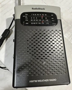 RadioShack AM/FM/TV Weather Radio WX Pocket Radio - Picture 1 of 7