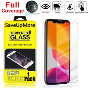 Hartglas Displayschutzfolie für Apple iPhone 11 x Xs 11 Pro 9x Härte - Bild 1 von 3