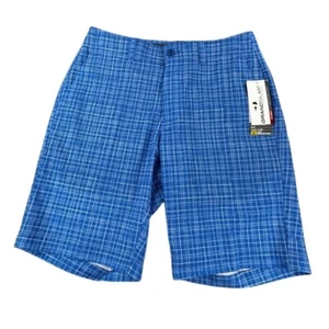 Pantalones Cortos Grand Slam Golf Performance Azul Cuadros Elastizados Para Hombre 30 - Imagen 1 de 8