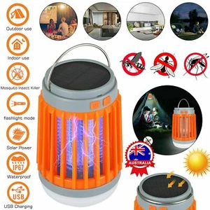 Camping Solar USB Mosquito Picnic Lamp Light Electric Fly Insect Zapper - Picture 1 of 13