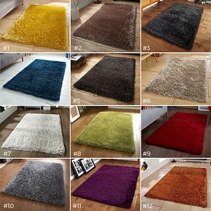 SMALL - LARGE SHAGGY THICK SOFT LONG DEEP PILE LUXURY MONTE CARLO COLOURFUL RUGS - Picture 1 of 32