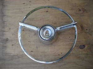 1956 PLYMOUTH STEERING WHEEL HORN RING-ORIGINAL 1615653 - Bild 1 von 24