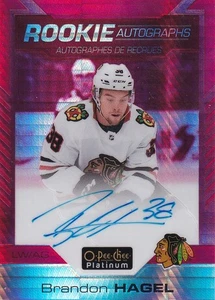 O-Pee-Chee Platinum Rookie 2020-21 automático prisma rojo #RBH Brandon Hagel 22/50 radiocontrol - Imagen 1 de 2