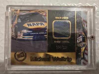 Michael Waltrip 2001  Race-Used Sheet Metal PP VIP SD 10/12 Numbered Card - Image 1 of 2