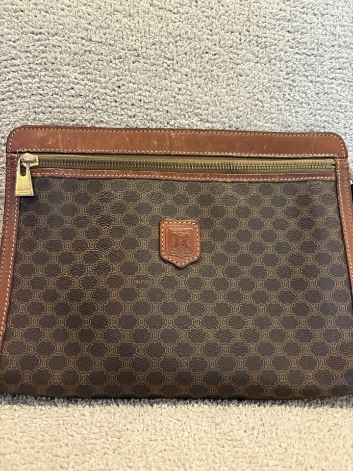 Cartera Celine Macadam Vintage Marrón Foto 1 de 4