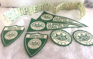 Vintage Slippery Rock State College Aufkleber Sticker Lot - Bild 1 von 7