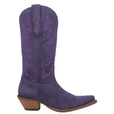 Botas informales moradas de vaquero con punta corta bordadas Dingo Out West para mujer DI920-505 Foto 1 de 4