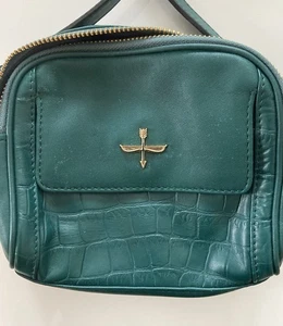 Bolso de Mano Pequeño Pour La Victoire Cuero Verde Nuevo Con Imperfecciones - Imagen 1 de 5