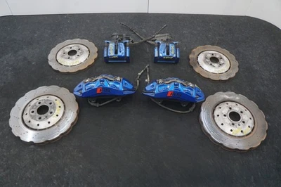 Conjunto de pinça de freio dianteira traseira esquerda direita e rotor fabricante de equipamento original 4G0615107D Audi RS7 2014-18 - Imagem 1 de 4