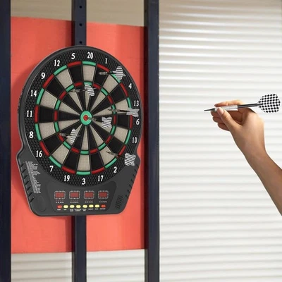 Professional Dartboard Electronic Dartboard Set E Darts 6 Arrows 27 Games 243 Varia - Image 1 of 4