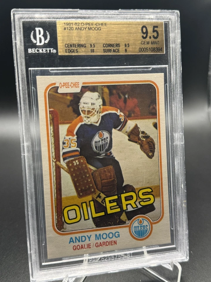 1981-82 O-Pee-Chee Andy Moog Rookie #120 BGS 9.5 - Image 1 of 2