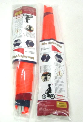 Kit de bandera de seguridad para bicicleta - 2 piezas banderas reflectantes de Estados Unidos (naranja y americano) para ciclismo... Foto 1 de 3