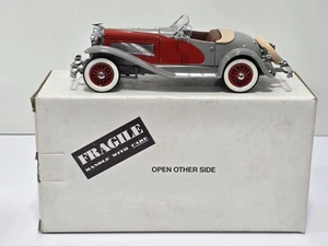 Danbury Mint 1935 Duesenberg SSJ Speedster Red/Gray 1:24 Scale Diecast Sharp Car - Picture 1 of 20