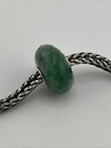 Cuentas de piedras preciosas facetadas esmeralda Trollbeads auténticas TSTBE-30002 NUEVAS #718 - Imagen 1 de 5