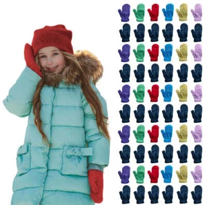 Yacht & Smith Kids Warm Winter Colorful Magic Stretch Gloves  (60 Pairs Pack B) - Picture 1 of 8