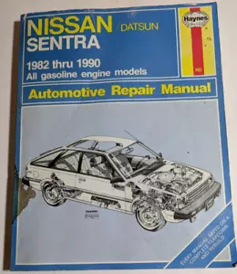 Haynes Nissan / Datsun Sentra 1982 thru 1990 Automotive Repair Manual #982 - Picture 1 of 3