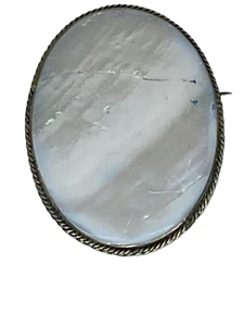 Brosche Oval Abalone Muschel Anstecknadel 1,5 x 2 Zoll - Bild 1 von 12