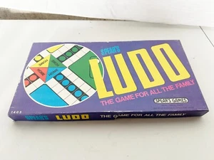 VINTAGE SPEARS LUDO GAM E BOARDGAME GAME - WOOD TILE HOLDERS - Picture 1 of 8