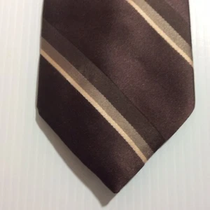 Wenbley MENS TIE NECKTIE 3.5 in USA Brown Tope Black - Picture 1 of 11