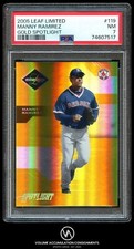 2005 Leaf Limited Gold Spotlight #119 Manny Ramirez /25 PSA 7 NM