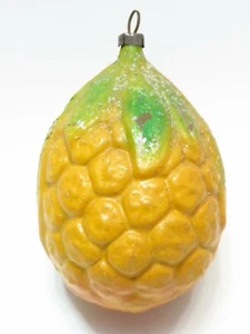 Antique Germany Xmas Ornament Mold Blown Glass Pineapple Fruit 1920's - Picture 1 of 8