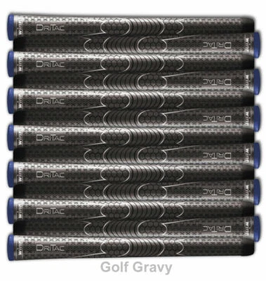 New WINN DriTac Men's Midsize Dark SET OF 13pc Grey Golf Grip 6DT-DG