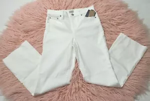 Cremieux True White Heritage Bill Hose Schlag Raw Hem Größe 2 - Bild 1 von 7