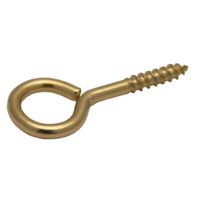 100 Stk. Ringschrauben 4.00x30x14 Messing Ösenschraube Schraubhaken - Bild 1 von 2