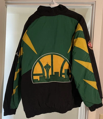 Seattle Supersonics Vintage Apex One Jacket Mens XL 90s EXTREMELY RARE POP 1 Cover