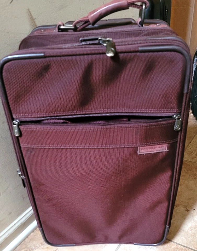 Briggs & Riley travelware 23” rolling Carry-On Upright suitcase BURGUNDY - Image 1 of 4