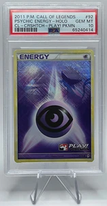 2011 POKEMON CALL OF LEGENDS #92 PSYCHIC ENERGY-HOLO CROSSHATCH PLAY! PSA 10 GEM - Picture 1 of 2