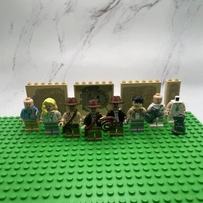 (8) Lego Indiana Jones Minifiguras Marion Willie Satipo Elsa Jock con Paneles Foto 1 de 4