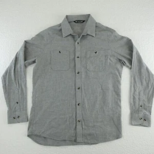 Travis Mathew 100% Baumwolle Langarm Hemd mit Knopfleiste Herren M grau - Bild 1 von 10