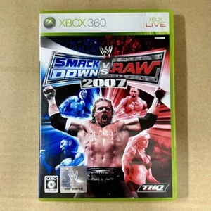 WWE 2007 Smack Down vs Raw Xbox 360 Japanese Import Japan Region Locked US Sellr - Picture 1 of 4
