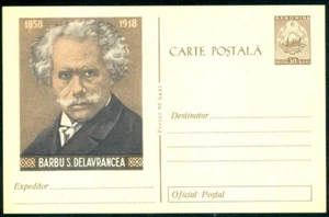 1960 Barbu Ștefănescu Delavrancea,writer,poet,orator,lawyer,Romania,card - Picture 1 of 1