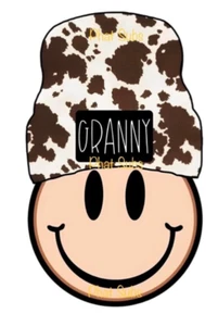 Sublimation Print Grandma Granny Smiley Face Ready To Press Heat Transfer - Picture 1 of 1