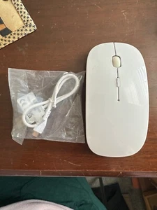 Bluetooth Optical Mouse Rechargeable Lightweight Cordless Computer Laptop Ipad - Picture 1 of 3