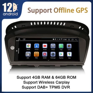 8.8" Android 13 Autoradio GPS For BMW 3er E90 E91 E92 E93 E60 E61 E63 E64 CIC 4G - Bild 1 von 13