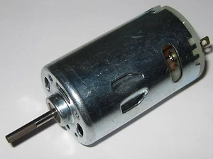 RS-550 Motor - 12 VDC - 20000 RPM - High Speed 550 Hobby Motor w/ Long D Shaft - Picture 1 of 5