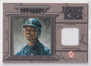 2004 DONRUSS JERSEY KINGS ALFONSO SORIANO 145/250 NEW YORK YANKEES #JK-1