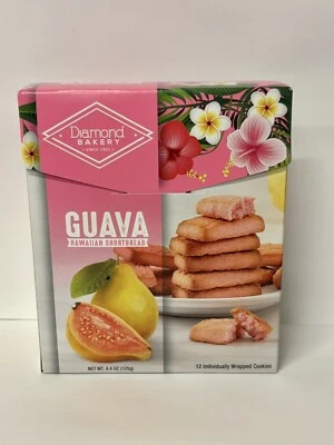 Caja de galletas de pan corto hawaianas Diamond Bakery Guava 12ct x1 Foto 1 de 3