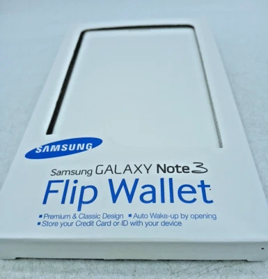 Samsung Galaxy Note 3 Flip Wallet Cover White. PC466 - Image 1 of 4