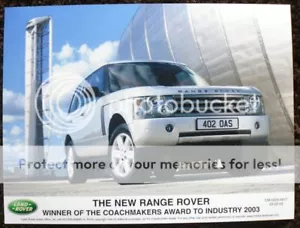 DIE NEUE RANGE ROVER PRESSE FOTO FARBE 03 MÄRZ 2003 - Bild 1 von 1