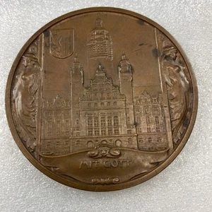 1899 State Bank Of Luxembourg Germany (Mit Gott) Bronze Medal - Picture 1 of 14