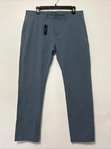 J Crew Herrenhose 33 x 32 blau/grau Tech Flex schmale Passform Stretch Komfort Utility neu mit Etikett - Bild 1 von 10
