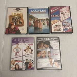 5 Romantic Comedy DVDs, 4 Romance Film Favorites:27 Dresses/ Bride Wars/ What - Picture 1 of 11