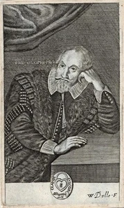 Sir Henry Wotton Portrait - Walter Dolle - Antique Engraving - Picture 1 of 5