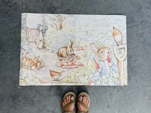 Peter Rabbit Beatrix Potter Home Rug/ Cottage Core Home Mat And Decor - Picture 1 of 10