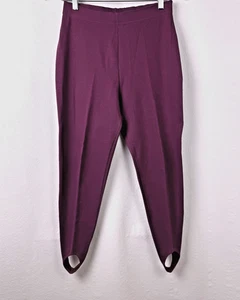 Vintage 80s High Waist Burgundy Stirrup Pants Cotz Inc Gr. M Rayon/Nylon/Lycra - Bild 1 von 4