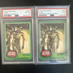 1977 Star Wars Complete Set Series 4 With 2 Graded C-3PO Error Card Grade 7 - Picture 1 of 8